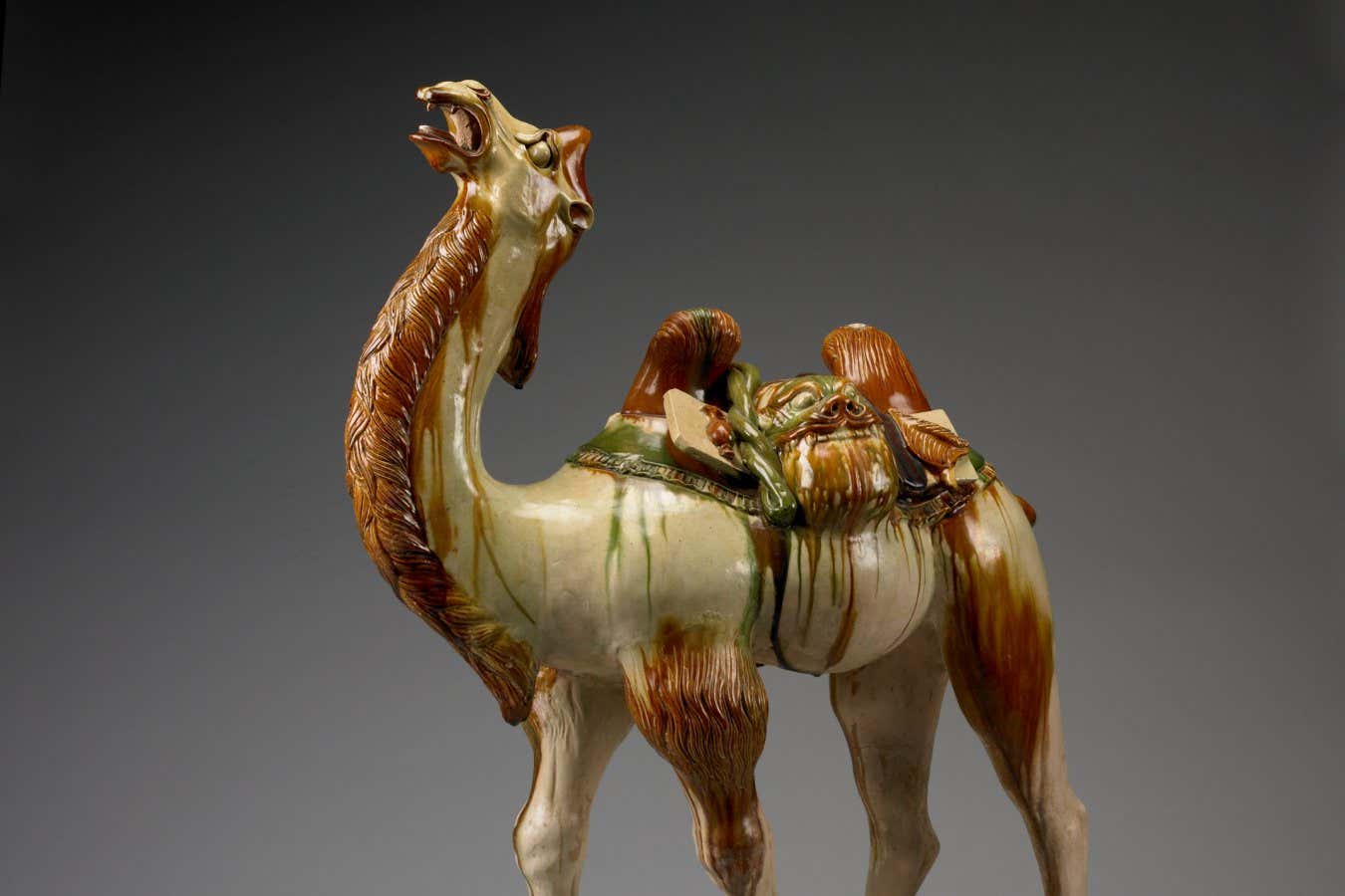 Ceramic figure of a camel