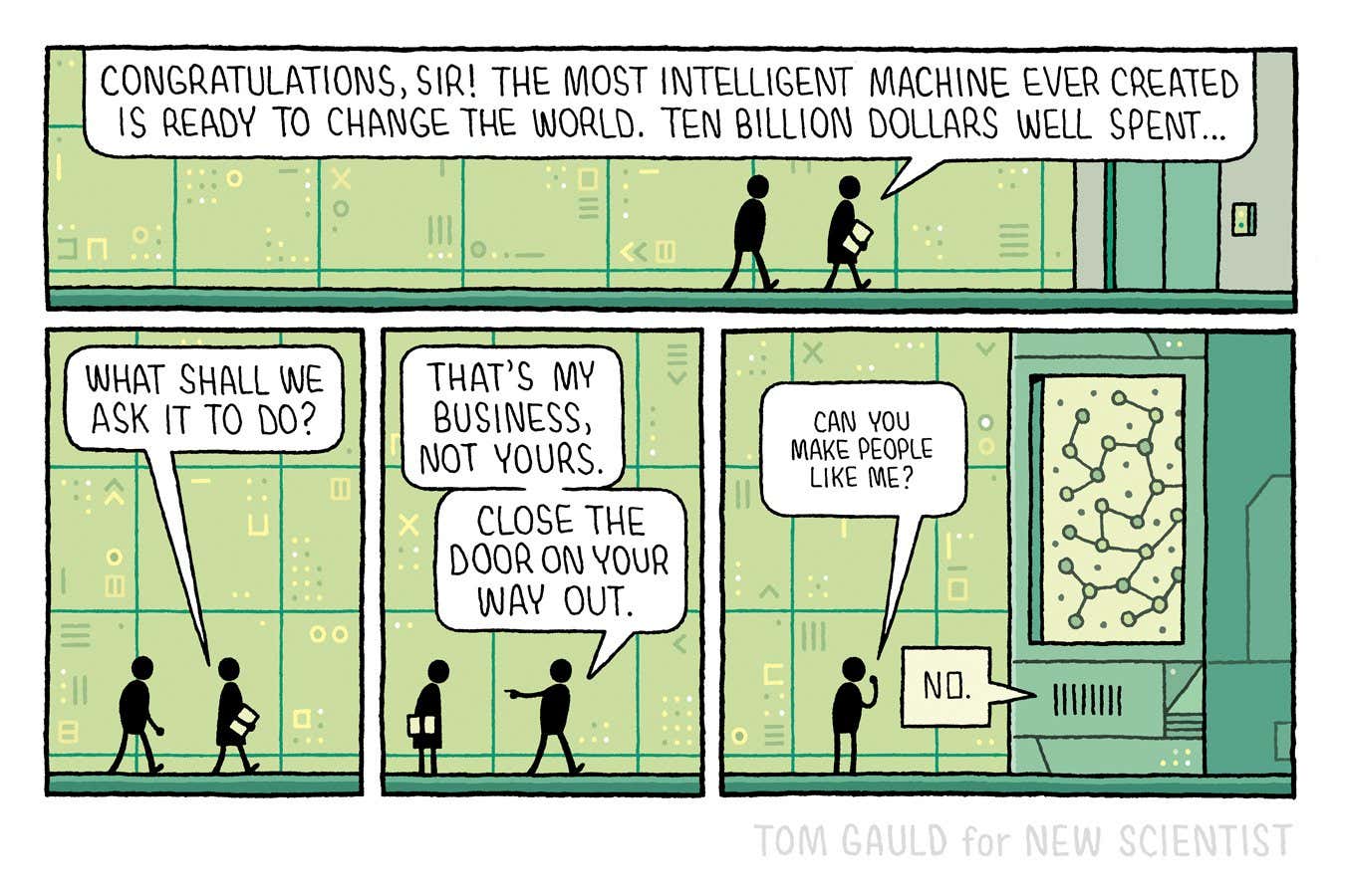 Tom Gauld on a job for the most intelligent machine ever created